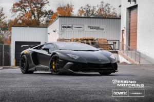 Lamborghini Aventador LP750-4 Superveloce by Novitec Rosso and Designo Motoring on Vossen Wheels (NV 2017 года